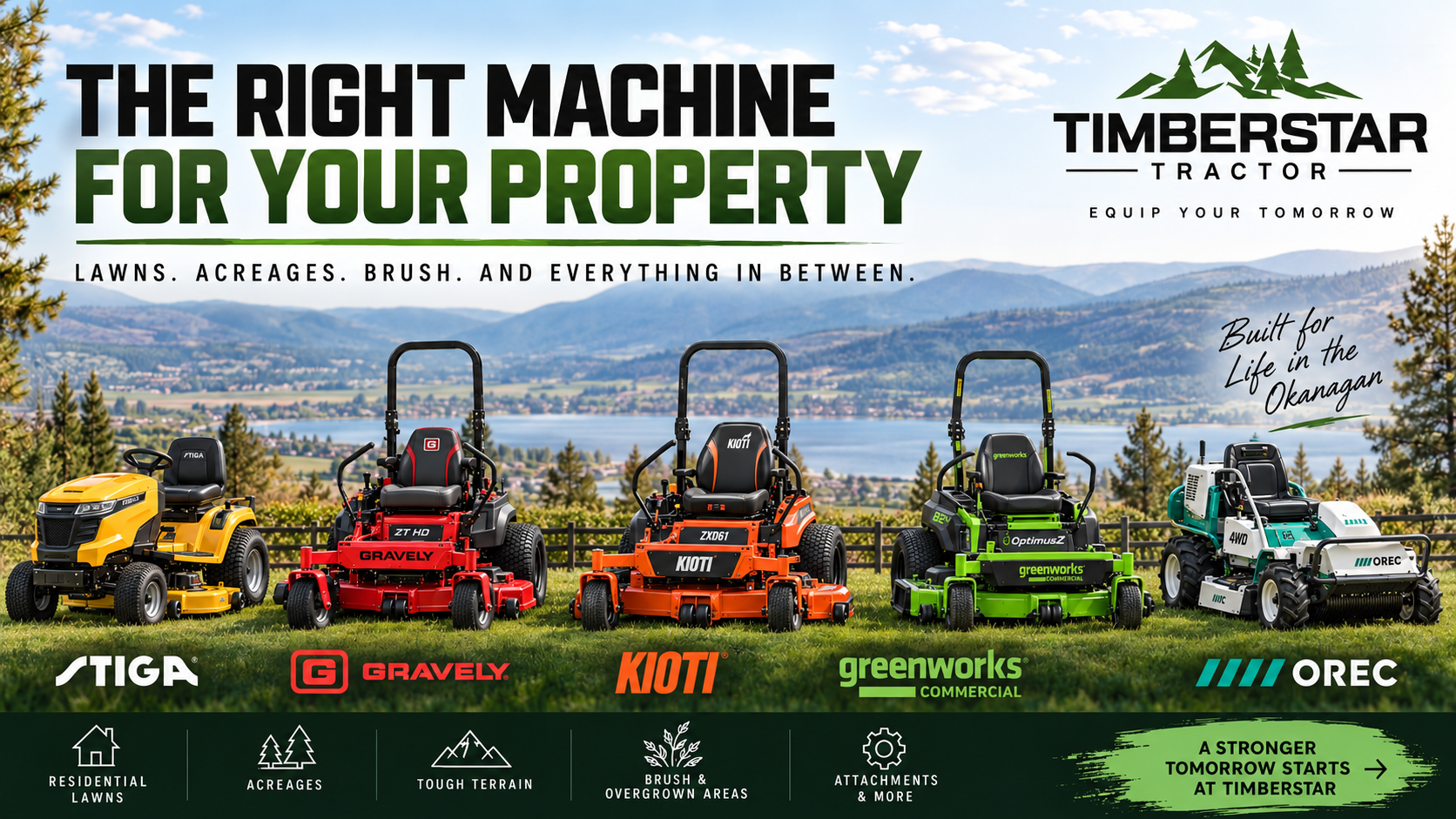 Choosing the Best Lawn Mower for Your Property | Vernon BC | Timberstar