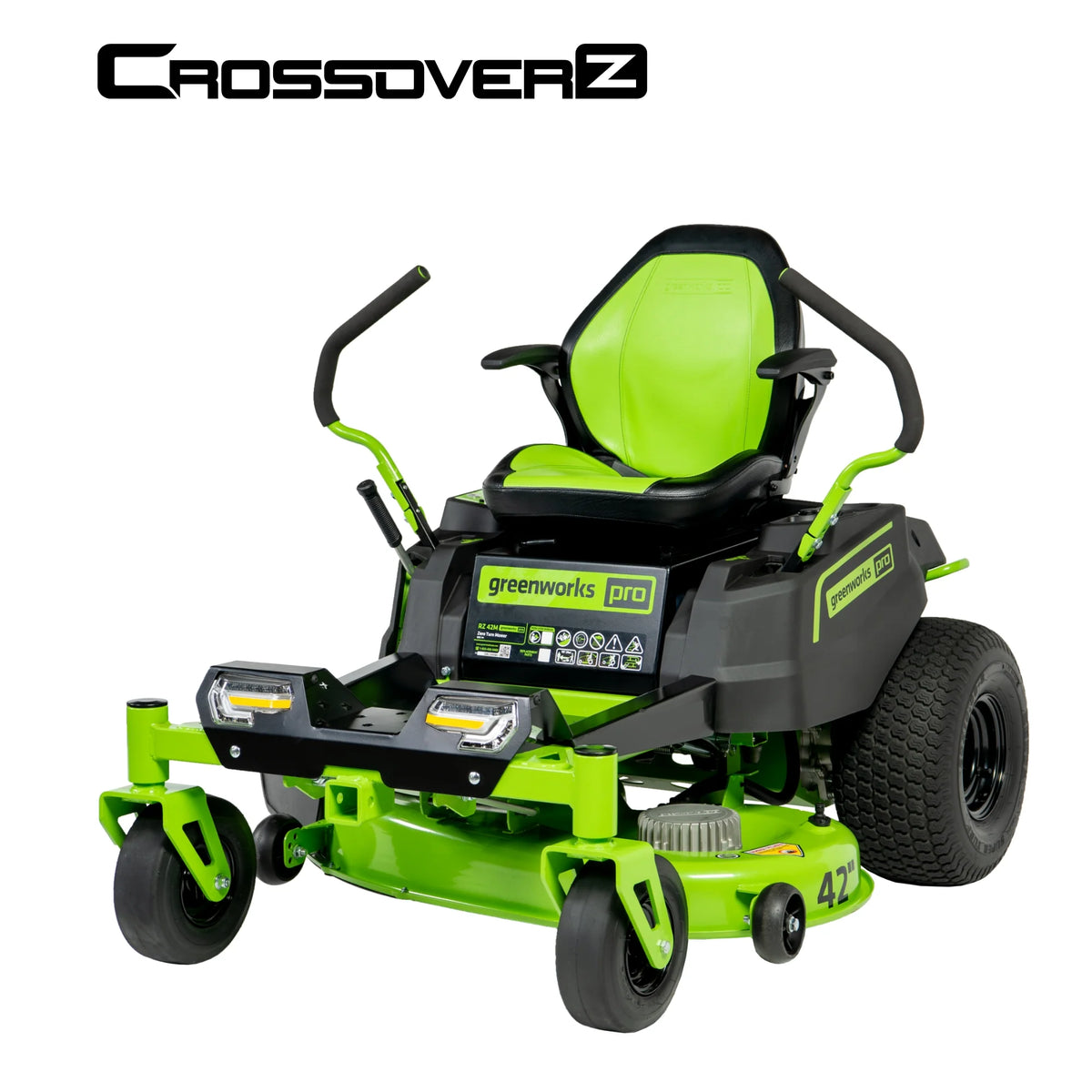 Greenworks Commercial [CRZ4282A1] CRZ4282 - 42in Residential Zero-Turn with 6x 8Ah 82V Batteries + 600W Charger (Gen 1.5)