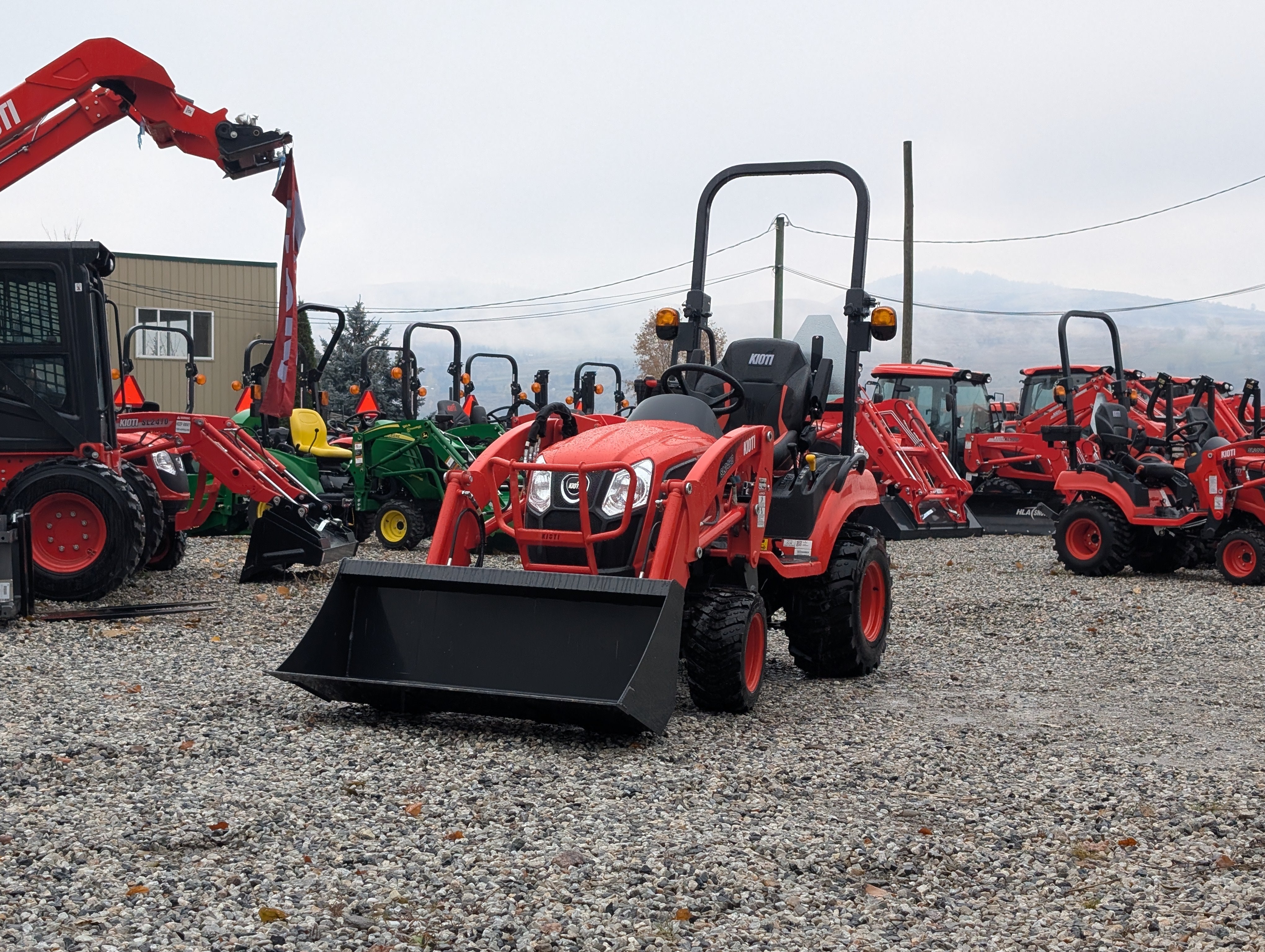KIOTI CS2220 HST Tractor with Pre-Installed Subframe, R14 Tires